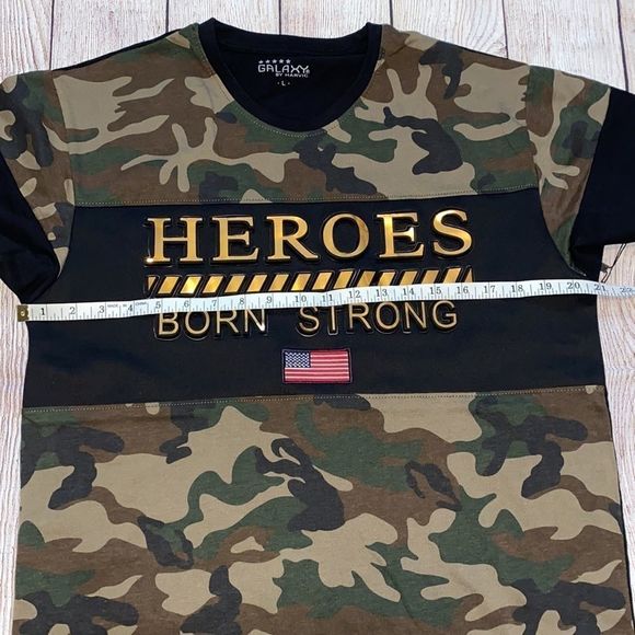 Galaxy by Harvic Heroes Strong 3D Camo T-Shirt Tee‎ - Picture 7 of 8